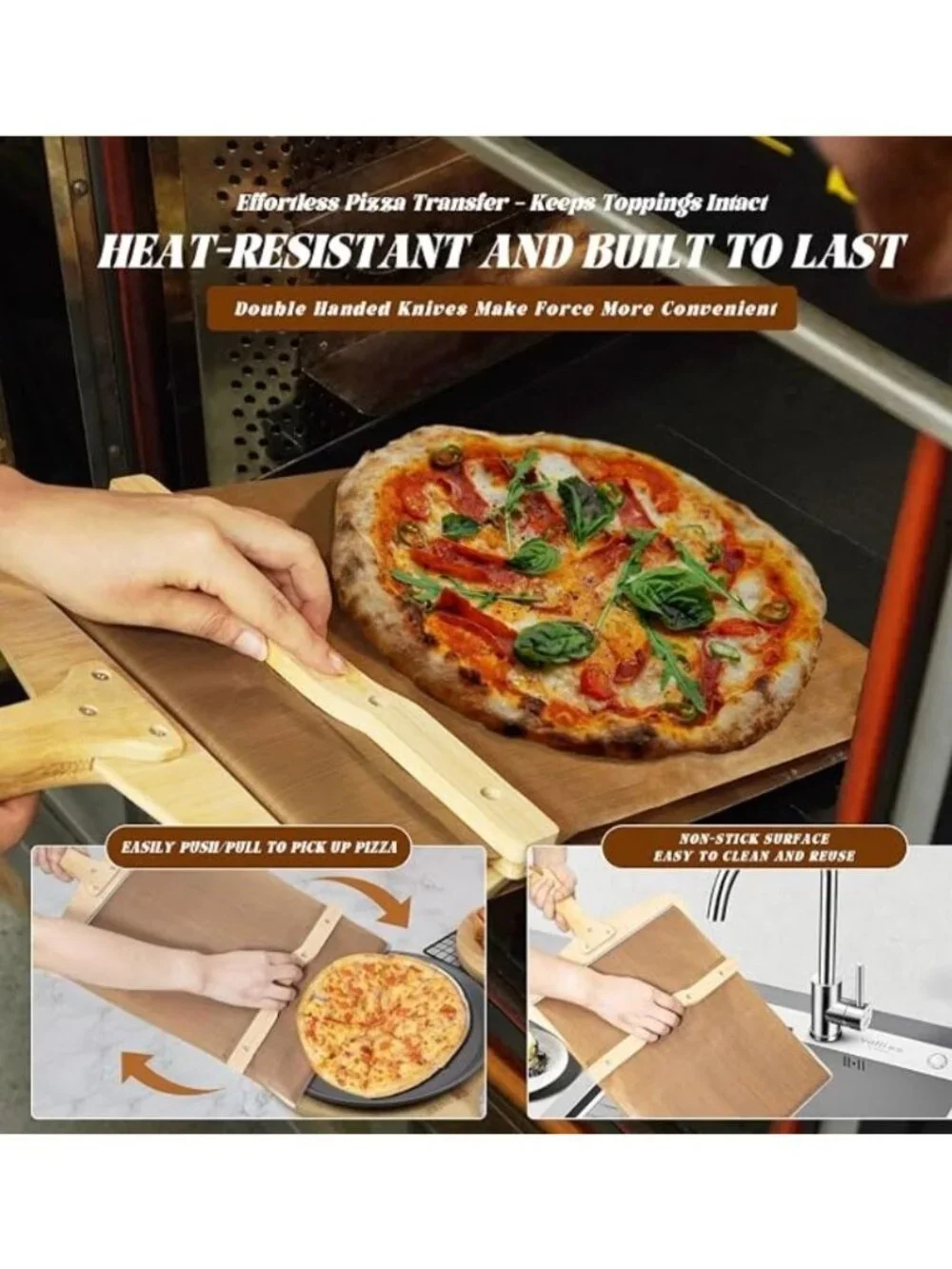 Pizza Paddle, Pizza Slicer, Oven Mitt - Baking, Cake Transfer **NEW**